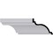 Ekena Millwork 9"H x 11 3/4"P x 14 1/4"F x 94 1/2"L Claremont Smooth Crown Moulding MLD09X12X14CL - alternate 1